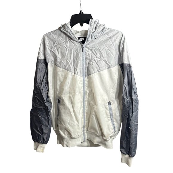 Nike Jackets & Blazers - Nike Air Windbreaker Hooded Jacket Sportswear Black Gray White Size Small